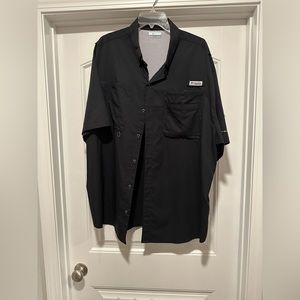 XXL Columbia short sleeve fishing shirt. Black
